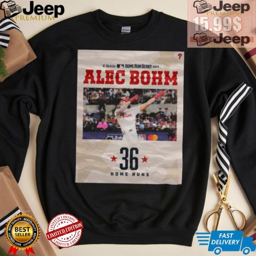 Alec Bohm Philadelphia Phillies 36 Mlb All Star Home Run Derby 2024 shirt