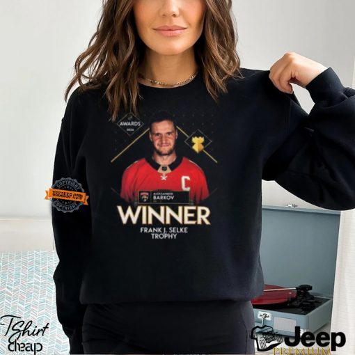 Aleksander Barkov Florida Panthers Is The Winner Of The Frank J Selke Trophy NHL Awards 2024 Unisex T Shirt