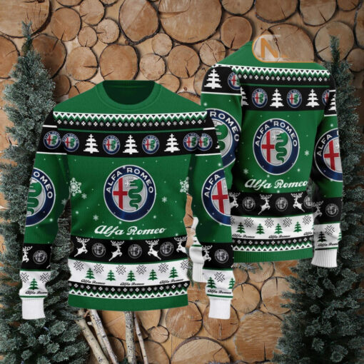 Alfa Romeo 2024 Christmas Green Ugly Sweater