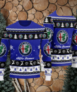 Alfa Romeo 2024 Christmas Navy Ugly Sweater