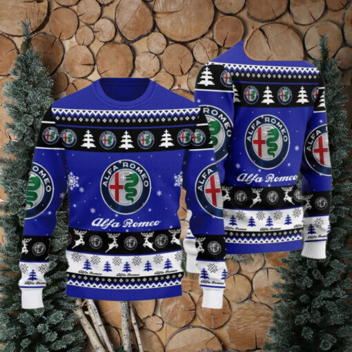 Alfa Romeo 2024 Christmas Navy Ugly Sweater