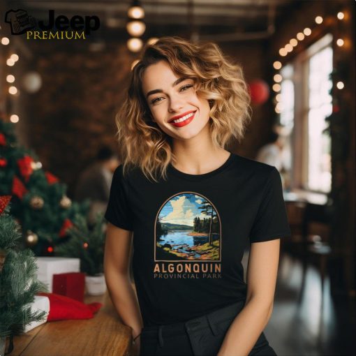 Algonquin Provincial Park Canada Vintage Emblem T Shirt