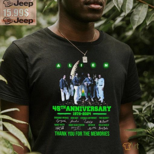 Alien 45th Anniversary 1979 – 2024 Thank You For The Memories T shirt