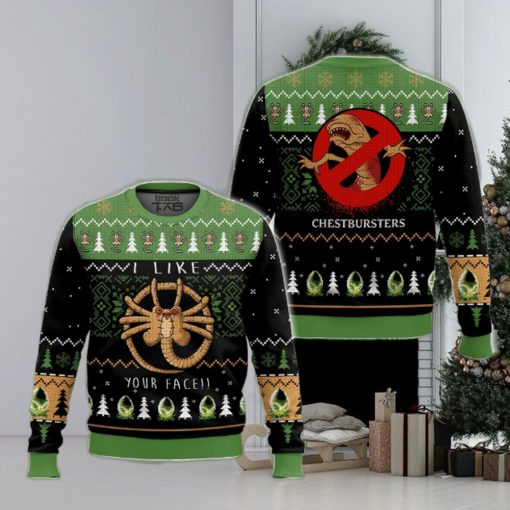 Alien Facehugger Ugly Sweater