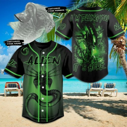 Alien I’m Telling You… It’s Here Custom Baseball Jersey