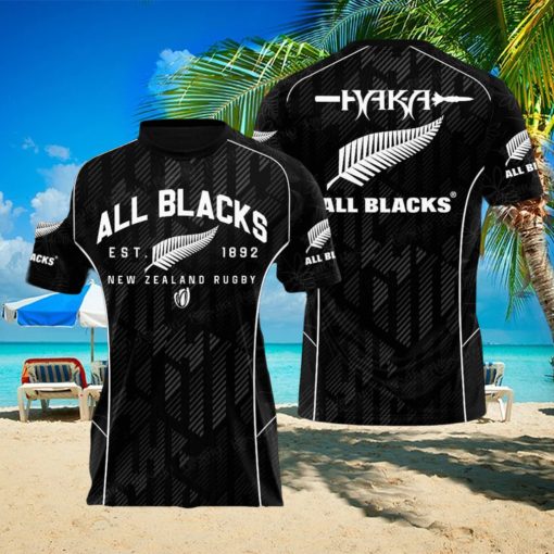 All Black New Zealand Rugby Apparels Allblacks Polo New Zealand Rugby Rosato Closet New Fashion Full Printed Hawaiian Shirt