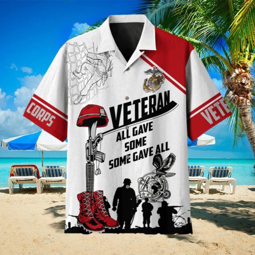 All Gave Some Some Gave All Veteran Multiservice MH Classic Full Printing Hawaiian Shirtss