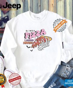 All I Need Is Pizza And Horror Movies Halloween 2024 Shirt