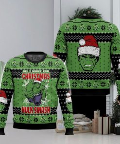 All I Want For Christmas Hulk Man Ugly Sweater