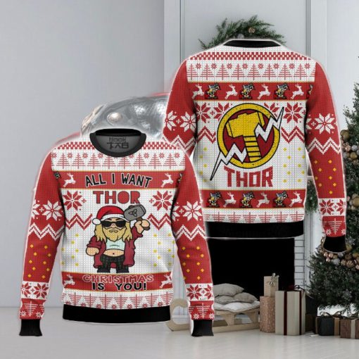 All I Want For Christmas Thor Ugly Sweater