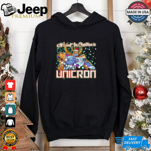 All I want for Christmas is Megatron Unicron shirt