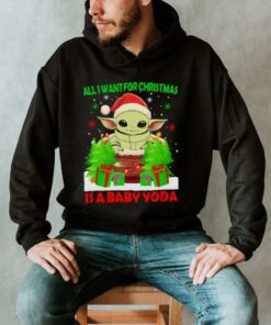 All I want for Christmas is a Baby Yoda Christmas 2024 shirt