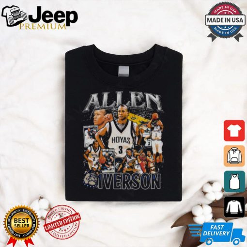 Allen Iverson College Vintage Bootleg T Shirt