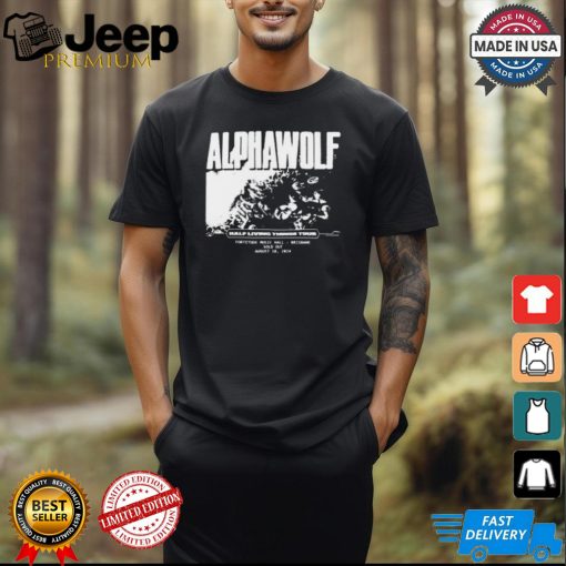 Alpha Wolf Aug 10 2024 Brisbane Half Living Things Shirt