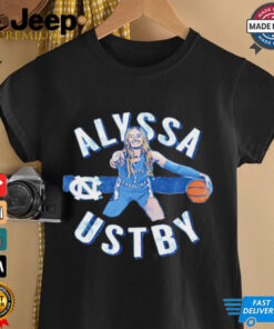 Alyssa Ustby North Carolina Tar Heels cartoon shirt