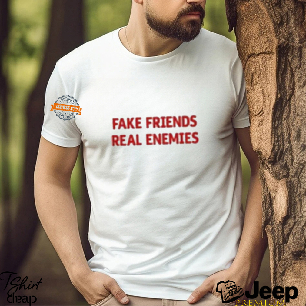 Amanda Serrano Wearing Fake Friends Real Enemies Shirt