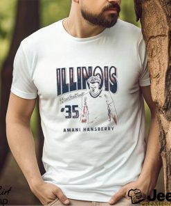 Amani Hansberry 35 University of Illinois basketball shirt