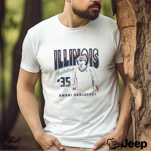 Amani Hansberry 35 University of Illinois basketball shirt