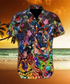 Amazing German Shepherd Dog Hawaiian Shirt