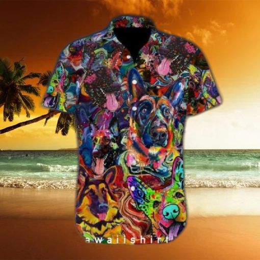 Amazing German Shepherd Dog Hawaiian Shirt