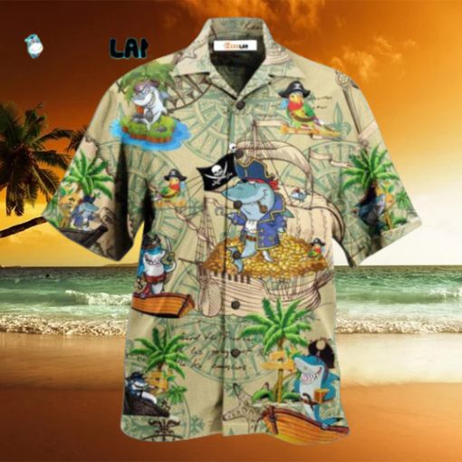 Amazing Pirate Shark Hawaiian Shirt