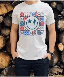 America Groovy Smile For 4th Of July Patriotic T shirt