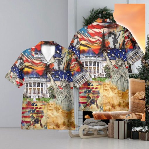 America Historical Proud 4th July Independence Day 3D Hawaiian Shirt Holiday Gift