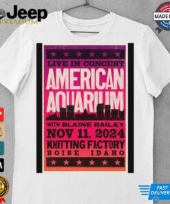 American Aquarium Nov 11 2024 Knitting Factory in Boise ID Shirt