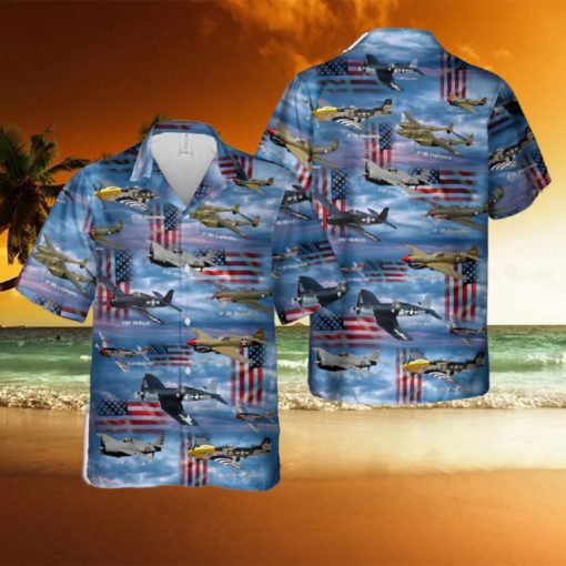 American Fighters of World War II Hawaiian Shirt For Beach Fans