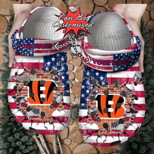 American Football Bengals Crocs Shoes