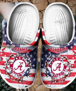 American Football Crimson Tide Game Day Crocs