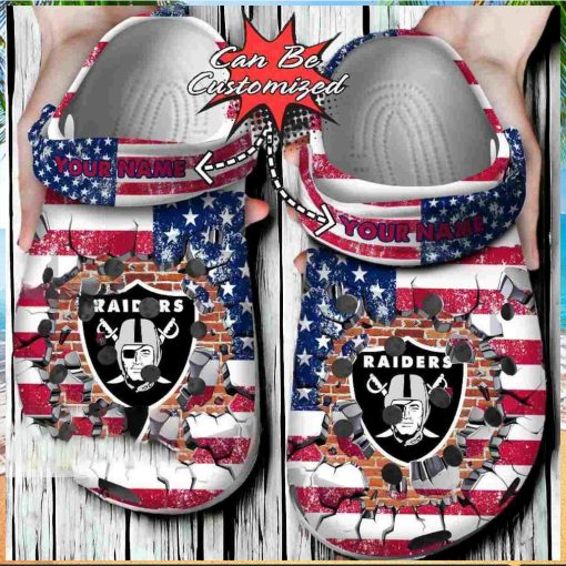 American Football Las Vegas Raiders Crocs Clogs Gift