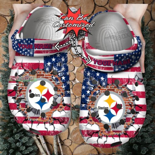 American Football Steelers Crocs Shoes