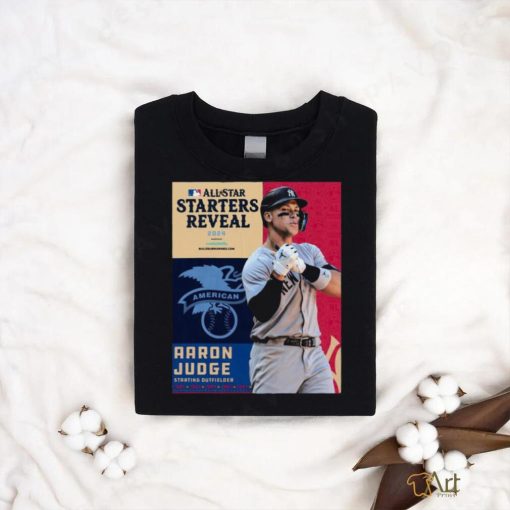 American Leagues Aaron Judge Starting Outfielder All Star Starts Reveal 2024 Shirt