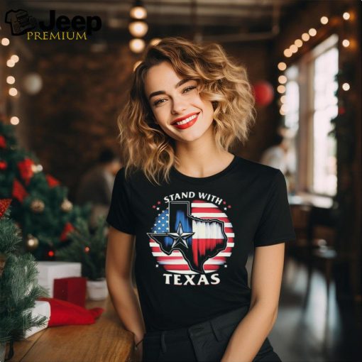 American flag Greg Abbott Stand With Texas t shirt