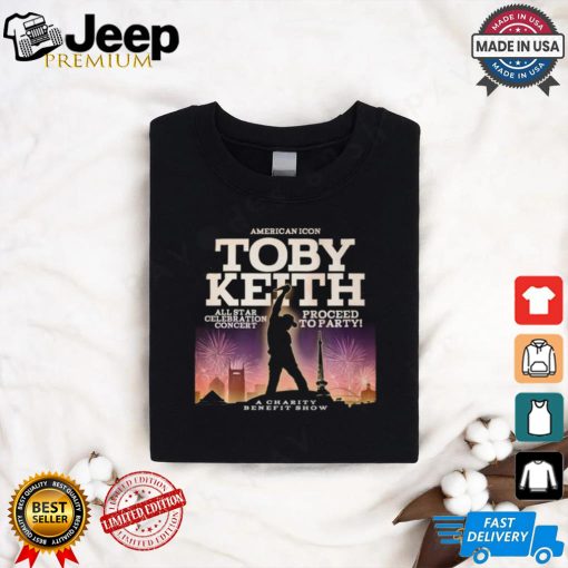 American icon Toby Keith a charity benefit show shirt