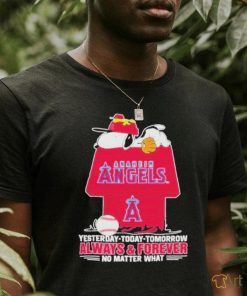 Anaheim Angels Snoopy Shirt, Always And Forever No Matter What Anaheim Angels T Shirt