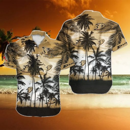 Anaheim Ducks NHL Hawaii Coconut And Logo Full Printed Hawaiian Shirt