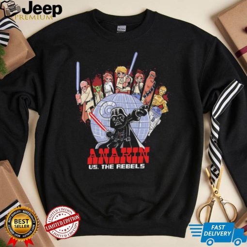 Anakin vs The Rebels Star Wars style of Scott Pilgrim vs The World shirt