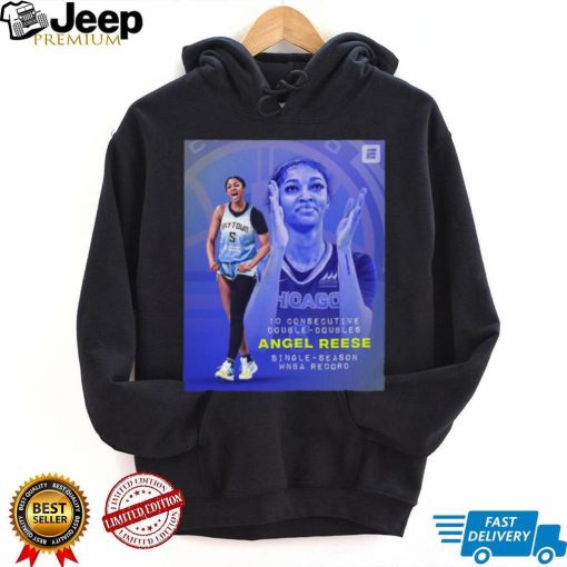 Angel Reese 10 Consecutive Double Doubles Single Season Wnba Record Shirt