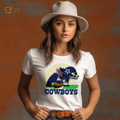 Angry Stitch character player Dallas Cowboys football logo shirt