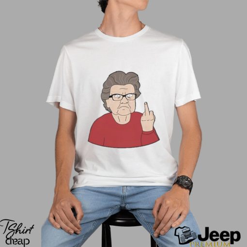 Angry grandma middle finger T shirt