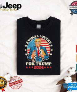 Animal Lovers For Trump 2024 Cat And Dog Debate Shirt