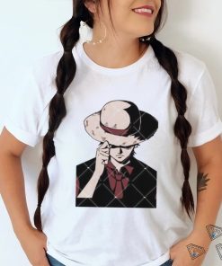 Anime One Piece Luffy With Hat Cartoon Character One Piece shirt