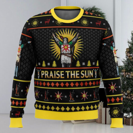 AnimeBape Dark Souls Praise The Sun Ugly Christmas Sweater