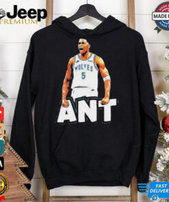 Ant playoff shirt anthony edwards minnesota timberwolves player oversized shirt