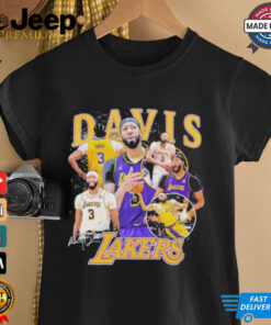 Anthony Davis Los Angeles Lakers signature multi photo player shirt