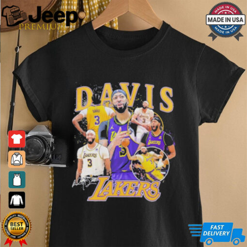 Anthony Davis Los Angeles Lakers signature multi photo player shirt