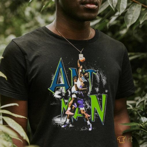 Anthony Edwards ANT MAN Dunk over John Collins Minnesota Basketball shirt