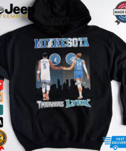 Anthony Edwards Minnesota Timberwolves X Napheesa Collier Minnesota Lynx Signatures Shirt